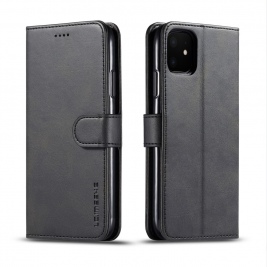 Θήκη iPhone 11 LC.IMEEKE Wallet leather stand Case-Black