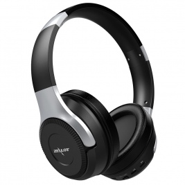 Headphones ZEALOT B26 Over-ear Wireless Bluetooth Headphone with Mic Support TF Card/Aux-in-Black/Silver
