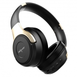 Headphones ZEALOT B26 Over-ear Wireless Bluetooth Headphone with Mic Support TF Card/Aux-in-Black/Gold