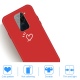 Θήκη σιλικόνης Xiaomi Redmi Note 9 Heart Pattern Matte TPU Cover-red