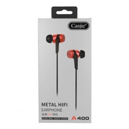 Ακουστικά Earphones CASJIE A400 Metal-Red