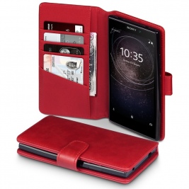 Terrapin Δερμάτινη Θήκη - Πορτοφόλι Sony Xperia L2 - Red (117-005-563)