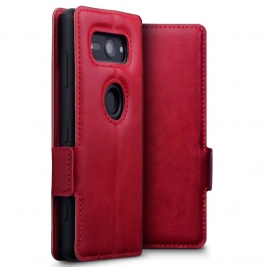 Terrapin Low Profile Δερμάτινη Θήκη - Πορτοφόλι Sony Xperia XZ2 Compact - Red (117-005-627)