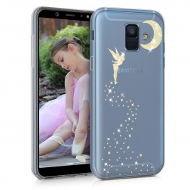 KW Διάφανη Σκληρή Θήκη Samsung Galaxy A6 2018 - Gold Fairy Glitter (45255.01)