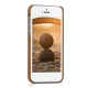 Kalibri Σκληρή Δερμάτινη Θήκη iPhone SE / 5S / 5 - Καφέ (38962.83)
