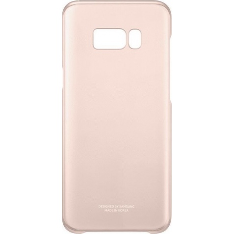Samsung Official Ημιδιάφανη Σκληρή Θήκη Clear Cover Galaxy S8 Plus - Pink (EF-QG955CPEGWW)