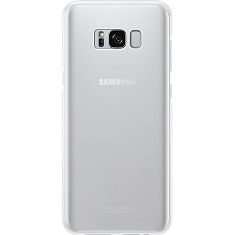 Samsung Official Ημιδιάφανη Σκληρή Θήκη Clear Cover Galaxy S8 Plus - Silver (EF-QG955CSEGWW)