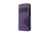 Θήκη Sony Xperia E3 Roar Diary View Window Leather Stand Case w/ Card Slot - Purple