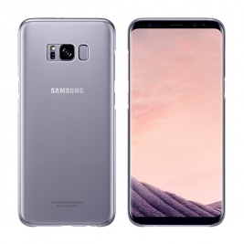 Samsung Official Ημιδιάφανη Σκληρή Θήκη Clear Cover Galaxy S8 Plus - Violet (EF-QG955CVEGWW)