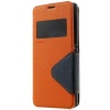 Θήκη Sony Xperia E3 Roar Diary View Window Leather Stand Case w/ Card Slot - Orange