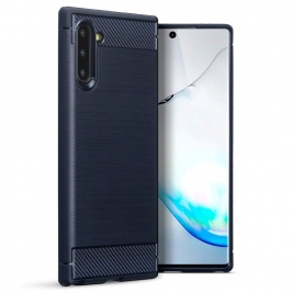 Terrapin Θήκη Σιλικόνης Carbon Fibre Samsung Galaxy Note 10 - Blue (118-002-785)