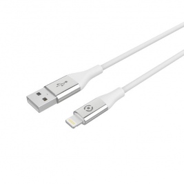 Celly Extra Strong Καλώδιο Φόρτισης και Μεταφοράς Δεδομένων USB σε Lightning 150cm - Whit