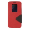 Roar Diary Quick Window Leather Cover for LG G Flex - Red