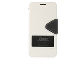 Θήκη HTC Desire 816 Roar Diary Cross Texture Window View Stand Leather Cover for HTC Desire 816 - White