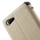 Θήκη Sony Xperia E3 Roar Diary View Window Leather Stand Case w/ Card Slot for Sony Xperia E3 - White
