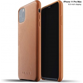 MUJJO Full Leather Case - Δερμάτινη Θήκη iPhone 11 Pro Max - Tan (MUJJO-CL-003-TN)