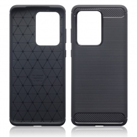 Terrapin Θήκη Σιλικόνης Carbon Fibre Samsung Galaxy S20 Ultra - Black (118-002-823)