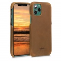 Kalibri Σκληρή Δερμάτινη Θήκη iPhone 11 Pro - Smooth Genuine Leather Hard Case - Light Brown (49736.24)