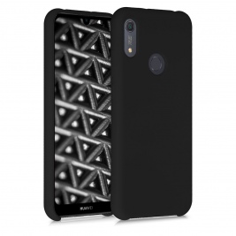 KW Θήκη Σιλικόνης Huawei Y6s - Soft Flexible Rubber Protective Cover - Black Matte (52410.47)