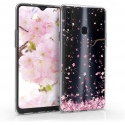 KWmobile Θήκη Σιλικόνης Samsung Galaxy A20s - Cherry Blossoms / Light Pink / Dark Brown / Transparent (52933.01)