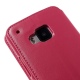 Θήκη HTC M9 Leather View Magnetic Flip Cover ROAR for HTC M9 -Rose