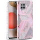 Tech-Protect Θήκη Σιλικόνης Marble Samsung Galaxy A42 5G - Pink (76880)