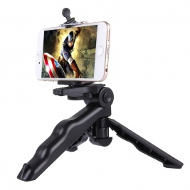 PULUZ PU191 Grip Folding Tripod Mount with Adapter & Screws for action cameras