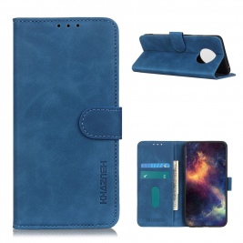 Θήκη Xiaomi Redmi Note 9T 5G KHAZNEH Vintage Style Leather Wallet-blue