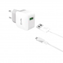 Φορτιστής Celly Travel Adapter 2.4A Micro USB-White (TCUSBMICRO)