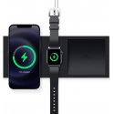 Elago MagSafe Charging Tray Duo - Βάση Σιλικόνης για τον Ασύρματο Φορτιστή MagSafe & Φορτιστή Apple Watch - Black (EMSTRAY-DUO-BK)