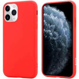 Crong Color Θήκη Premium Σιλικόνης Apple iPhone 11 Pro - Red (CRG-COLR-IP11P-RED)