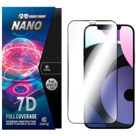 Crong 7D Nano Flexible Glass - Fullface Αντιχαρακτικό Υβριδικό Γυαλί Οθόνης Apple iPhone 12 mini
