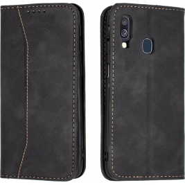 Bodycell Θήκη - Πορτοφόλι Samsung Galaxy A40 - Black (5206015058059)