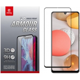 Crong 3D Armor Glass Full Glue - Fullface Tempered Glass Αντιχαρακτικό Γυαλί Οθόνης Samsung Galaxy A42 5