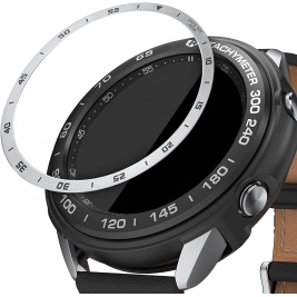 KW Bezel Ring Αλουμινίου - Samsung Galaxy Watch 3 41mm - Silver / Black (54305.01)