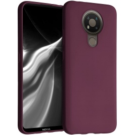 KWmobile Θήκη Σιλικόνης Nokia 3.4 - Bordeaux Violet (53495.187)