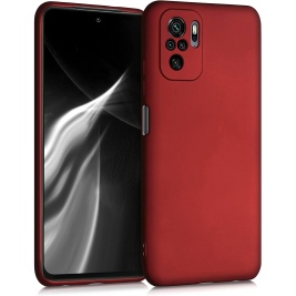 KWmobile Θήκη Σιλικόνης Xiaomi Redmi Note 10 - Metallic Dark Red (54542.36)