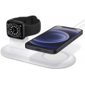 Spigen Mag Fit Duo - Βάση για τον Ασύρματο Φορτιστή MagSafe & Φορτιστή Apple Watch - White (AMP02797)