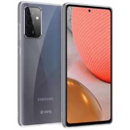 Crong Slim Διάφανη Θήκη Σιλικόνης Samsung Galaxy A72 - 0.8mm - Clear (CRG-CRSLIM-SGA72-TRS)