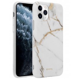 Crong Marble Θήκη Σιλικόνης Apple iPhone 11 Pro - White (CRG-MRB-IP11P-WHI)