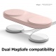 Elago MagSafe Charging Hub Duo - Βάση Σιλικόνης για τον Ασύρματο Φορτιστή MagSafe - Sand Pink
