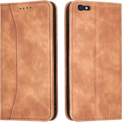 Bodycell Θήκη - Πορτοφόλι Apple iPhone 6S Plus / 6 Plus - Brown (5206015057373)