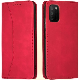 Bodycell Θήκη - Πορτοφόλι Xiaomi Poco M3 - Red (5206015063329)