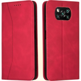 Bodycell Θήκη - Πορτοφόλι Xiaomi Poco X3 Pro / X3 NFC - Red (5206015063268)