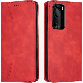 Bodycell Θήκη - Πορτοφόλι Huawei P40 Pro - Red (5206015060533)