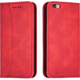 Bodycell Θήκη - Πορτοφόλι Apple iPhone 6S / 6 - Red (5206015057311)
