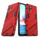 Θήκη ανθεκτική Xiaomi Redmi Note 10 4G / Note 10S Guard Hybrid PC TPU with Kickstand-Red