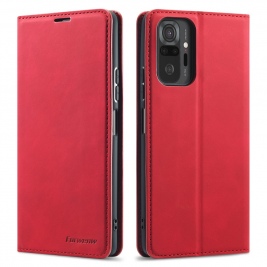Θήκη Xiaomi Redmi Note 10 Pro/10 Pro Max FORWENW Wallet leather stand Case-red
