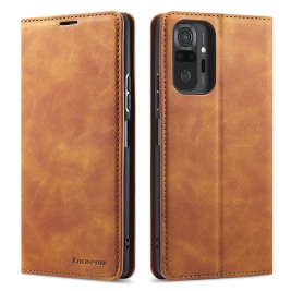 Θήκη Xiaomi Redmi Note 10 Pro/10 Pro Max FORWENW Wallet leather stand Case-brown