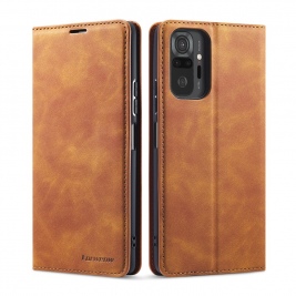 Θήκη Xiaomi Redmi Note 10 4G / Note 10S FORWENW Wallet leather stand Case- Brown
